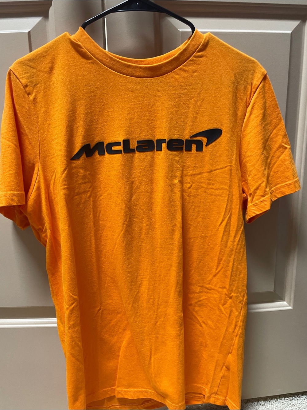 McLaren Orange Logo Short Sleeve Tee for Men